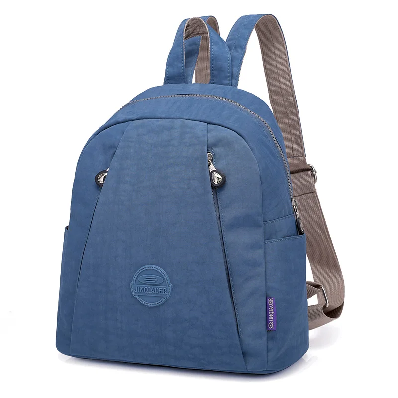 Mochila Escolar, Feminina, Em Nylon, Impermeável