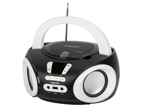 Rádio CD Bluetooth FONESTAR BOOM-50N — CD | Bluetooth 4.0 | USB | MP3