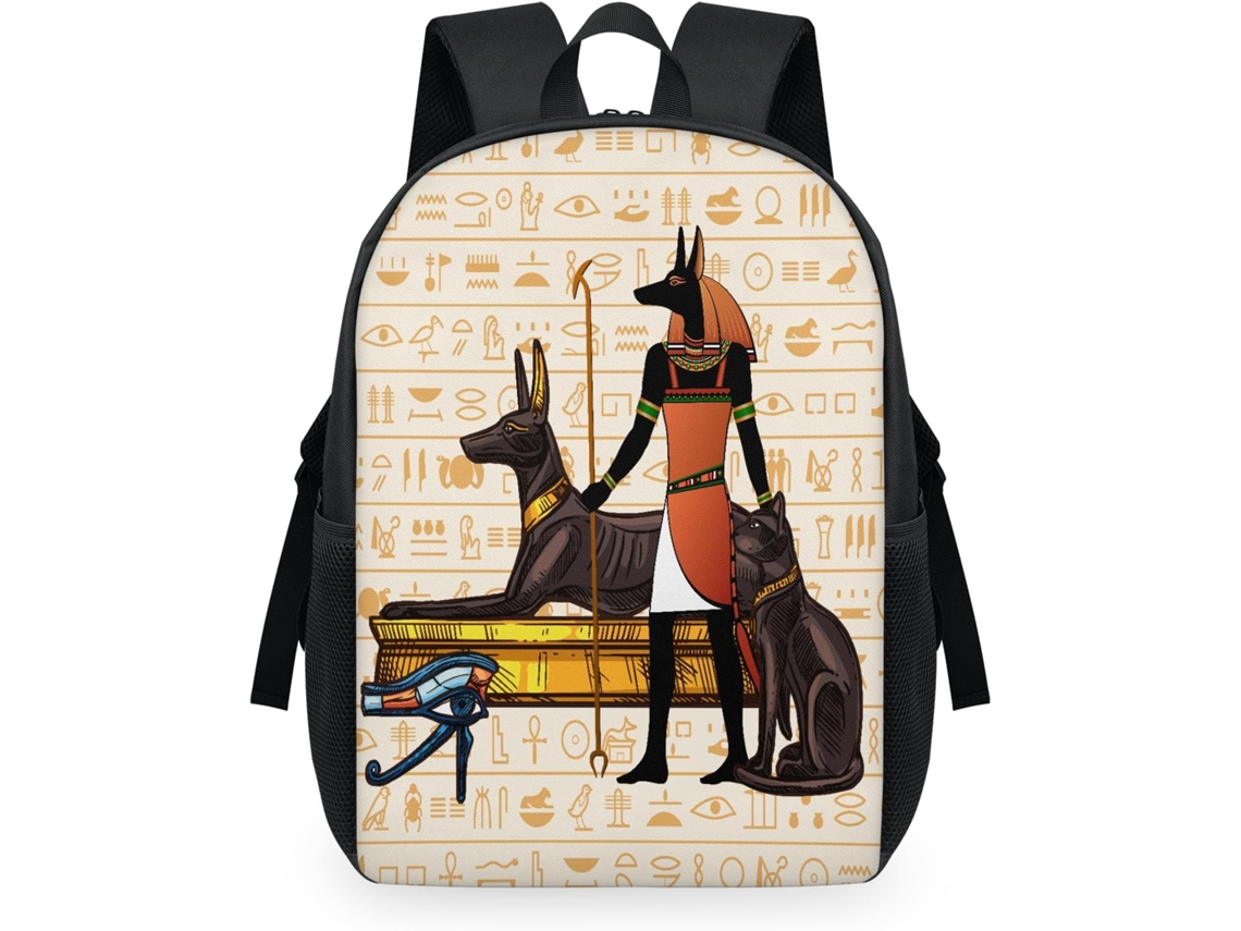 Mochila Hieróglifos do Egito para Crianças (32.5x15x44.9 cm)
