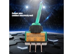 Interruptor Toggle Led 12v 20a Asw-13d Verde 10pcs