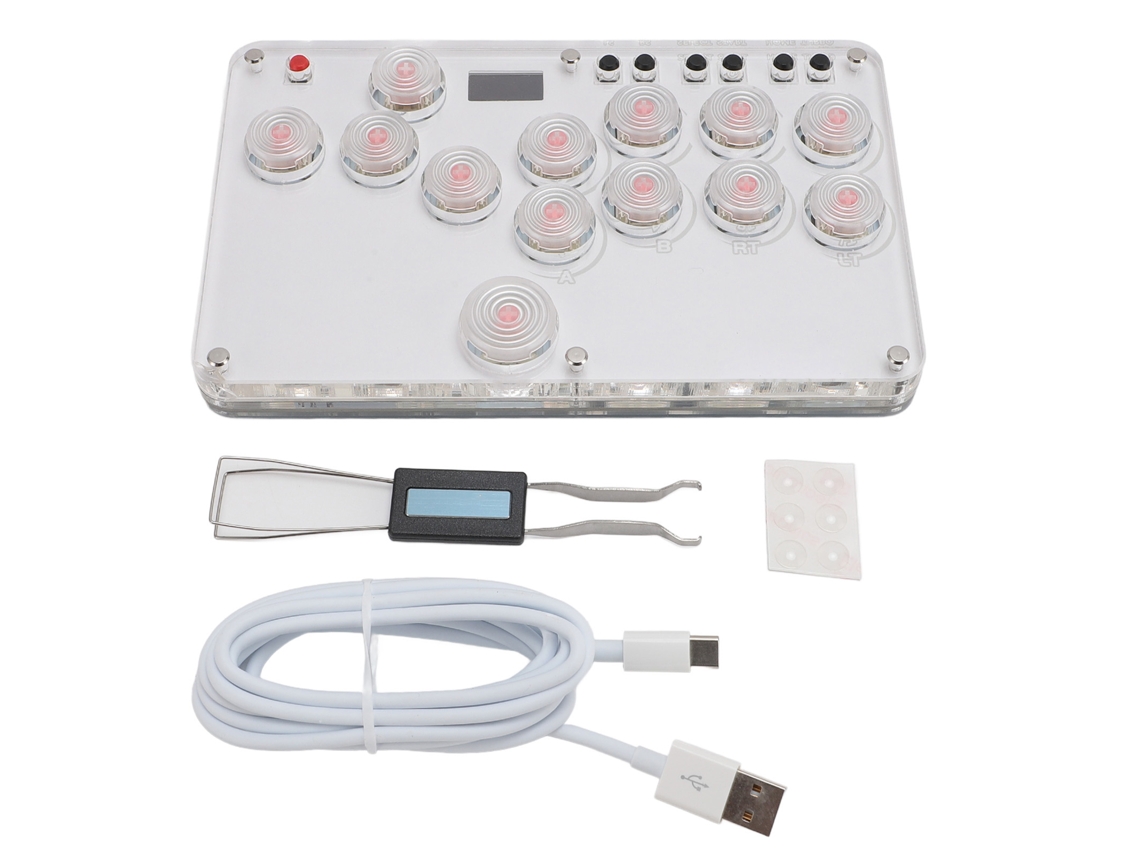 Joystick de Arcade EOOCOO (design Personalizado com 13 Botões Completos)