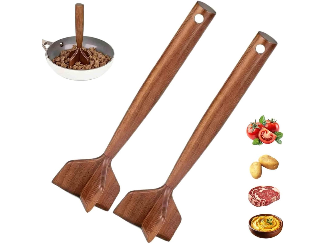 Moedor De Carne Madeira, Resistente, Para Moída, Hambúrguer Madeira