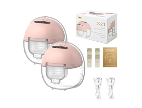 Bomba Tira Leite Elétrica S21 Rosa Digitallab