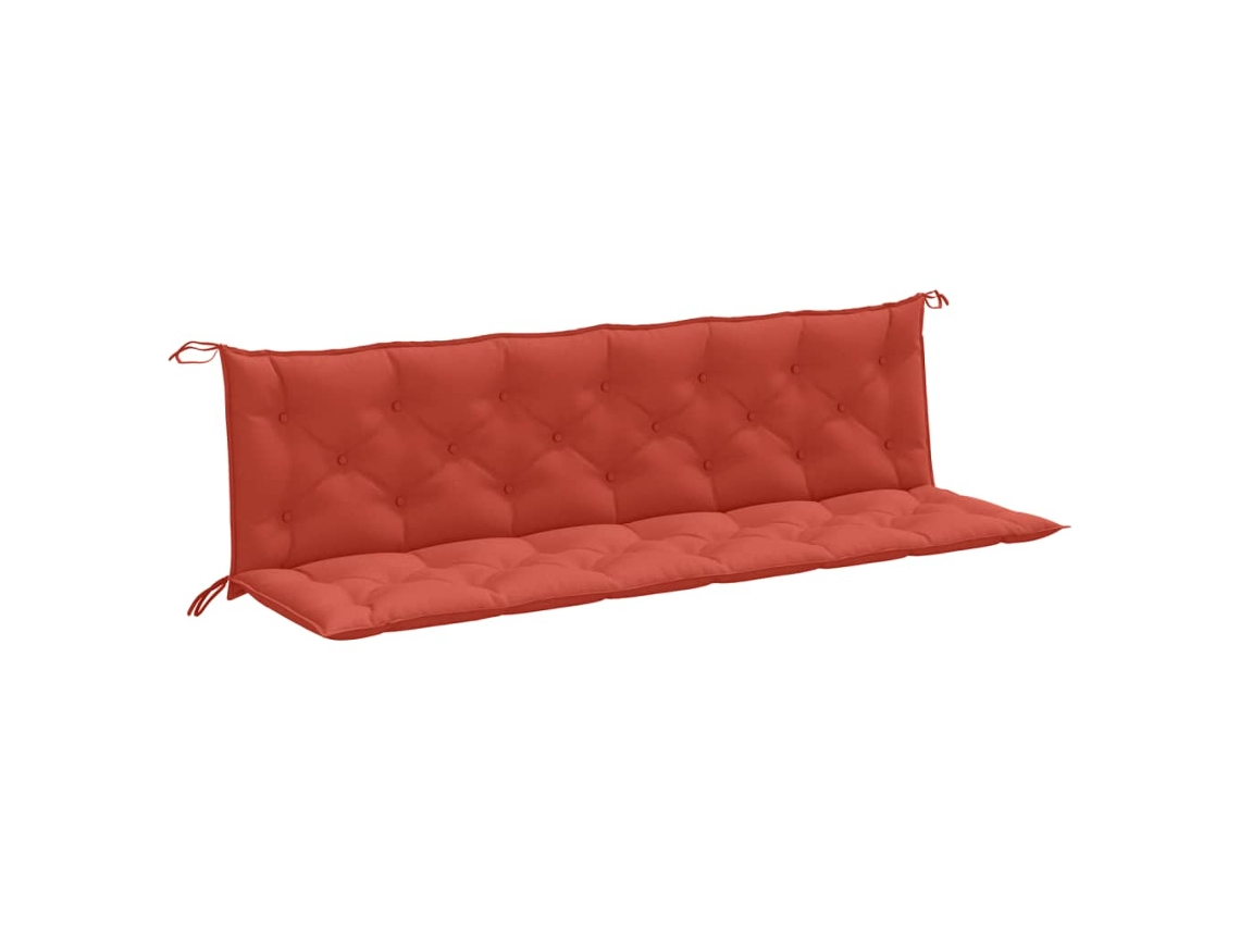 Garden Bench Cushion, Garden Bench Cushions Vidaxl Vermelho Tecido (200 X 50 X 7 Cm)