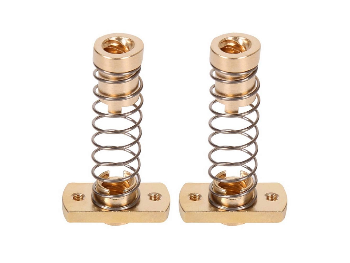 2 Porcas De Mola Do Eixo Z Cr10, Porcas De Latão T8 Anti, Folga Para Eliminar Folgas Em Impressoras 3d, Ender 3, Ender 3s, Ender 3 Pro V2, Cr