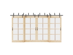 Vidaxl Kit De Ferragens Para Porta Deslizante 427 Cm Aço Preto