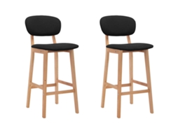 Bar Chair, Bar Chairs Vidaxl Preto Tecido (n/a)