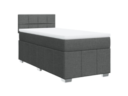 Box Spring Bed, Box Spring Beds Vidaxl Cinzeto Tecido (90 X 190 Cm)