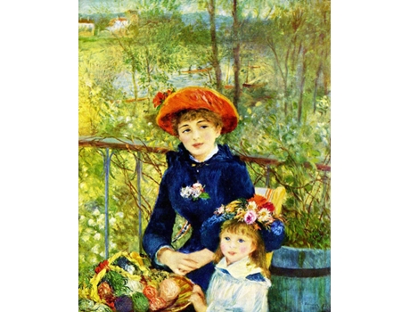 Quadro LEGENDARTE As Duas Irmãs (No Terraço) - Pierre Auguste Renoir (80x100 cm)