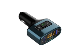 Transmissor Fm para Carro 5 em 1 com Bluetooth Chamadas Viva-Voz Carregamento Rápido YIZHOOD
