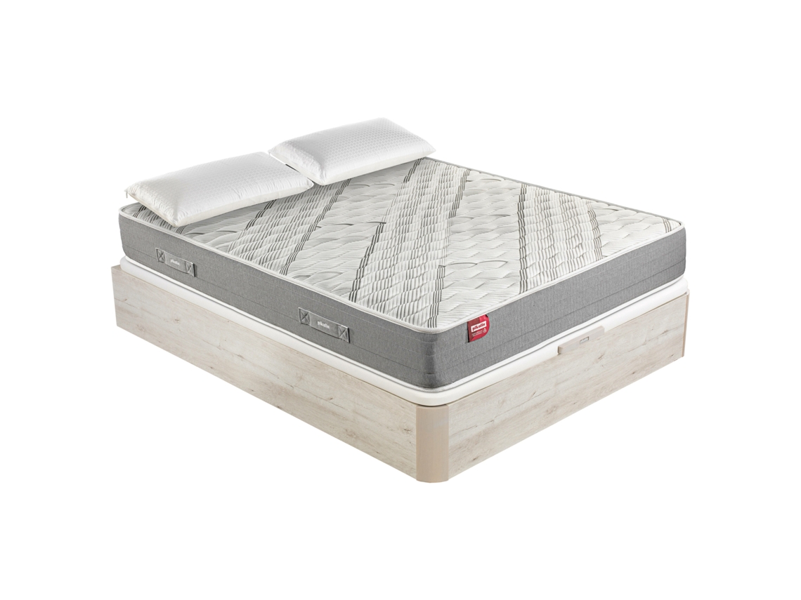 Pack Sommier Com Arrumação + Colchão De Casal De Molas Pikolin Arce (160x200 Cm - 58 Cm Altura)