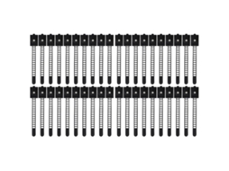 Organizador De Cables, Bridas Ajustables, Abrazaderas De Abs Para Cables Eléctricos, Carpeta Para Gestión De Conductos, 50 Unidades