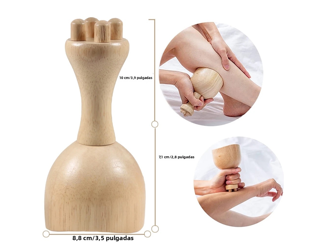 Copo de Massagem Portátil de Madeira Macia MDUG (2 Modelos)