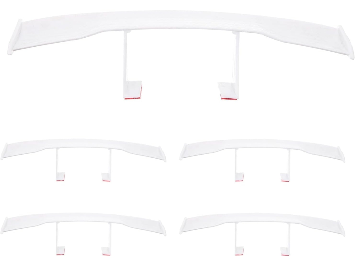 Kit Com 5 Mini Spoiler Traseiro Branco Para Melhorar A Eficiência De Combustível Facilmente