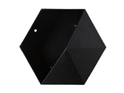 Prateleira de Parede Hexagonal Geométrica 26,5x23x6,5cm