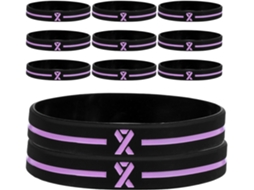 Pulseiras De Silicone Sewacc 30 Para Conscientização Sobre O Câncer Mama Motivacionais Homens E Mulheres, Acessórios