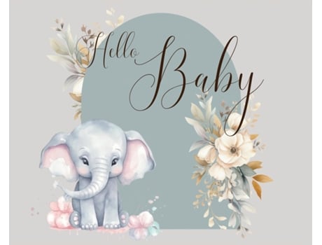 Livro Hello Baby, Baby Shower hardback Guest Book de Lulu and Bell (Inglês)