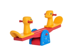 Balanço Infantil Encosto Girafa Guidão 20kg Interno Externo 150x32x60