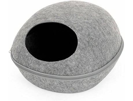 Cama para Gatos ESTORE com Almofada (Cinzento - Poliéster - 48 x 39 x 26 cm)