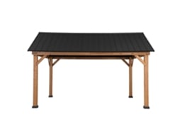 Gazebo Com Estrutura Em Madeira E Telhado De Duas Águas Com Gancho De Teto Tödi 335 Cm X 399 Cm