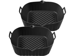 Panela De Silicone Para Fritadeira A Ar Com Alça, Forros Reutilizáveis Para Fritadeira A Ar, Cesto R Gokoco