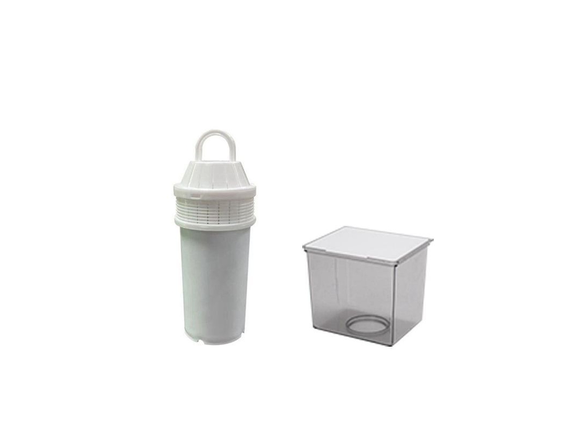 Filtro Compatível para Dispensador de Água Tipo B, com Elemento e Suporte Branco de ABS