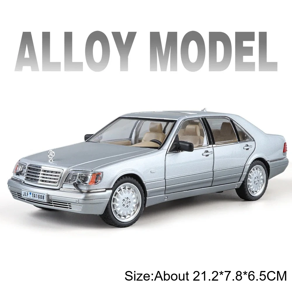 (s320 Prata) Modelo De Carro Esportivo Em Escala 1:24 Com Efeitos De Som E Luz, Portas Que Podem Ser Abertas.