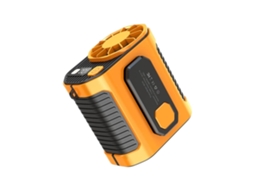 Mini Ventilador MDUG de pescoço, sem hélices, USB, fluxo forte, silencioso, azul