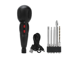 Kit De Parafusadeira Elétrica Recarregável Via Usb De 10w Com Luz Led. Aquaforge
