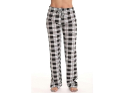 2026 pantalones de Pijama para Mujer Con Bolsillos Suaves de Franela de Cuadros