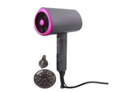 Secador de Cabelo Plegável T Cinza 1200w Secagem Rápida para Casa Salão Viagem