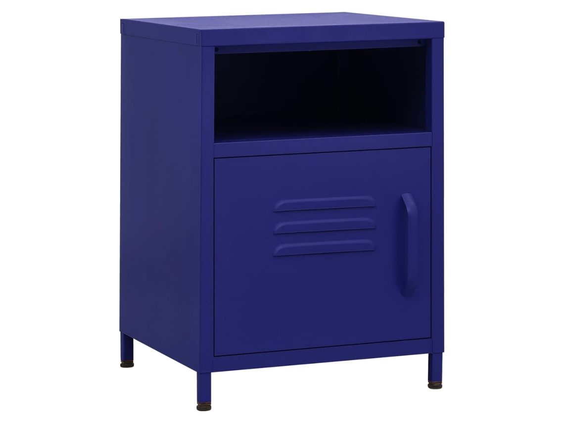 Nightstand, Nightstands Vidaxl Azul Aço (n/a)