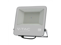 Projetor V Tac Led 100w 100lm/w 1mb Cabo Samsung Chip Preto Vt 44104 6500k 8700lm 5 Anos de Garantia