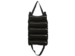 Bolsa de Armazenamento de Ferramentas com 5 Bolsos Zipper Preta