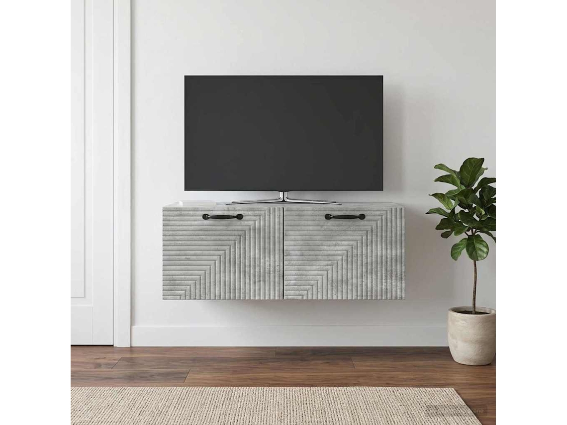 Vidaxl Gabinete de Tv de Parede Cinzento Cimento 78,5 X 41 X 30 Cm