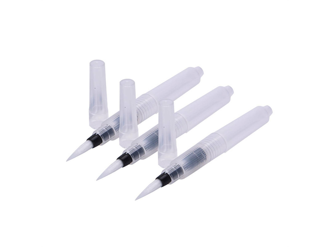 Pacote Com 3 Pincéis De Aquarela Para Pintura, Recarregáveis, Pincéis De Pintura, Pintura Artística SUNNY SPACES