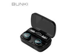 Fones de Ouvido Esportivos MDUG Sem Fio Bluetooth com Visor Led, Microfone, Design Intra auricular, Controle de Volume