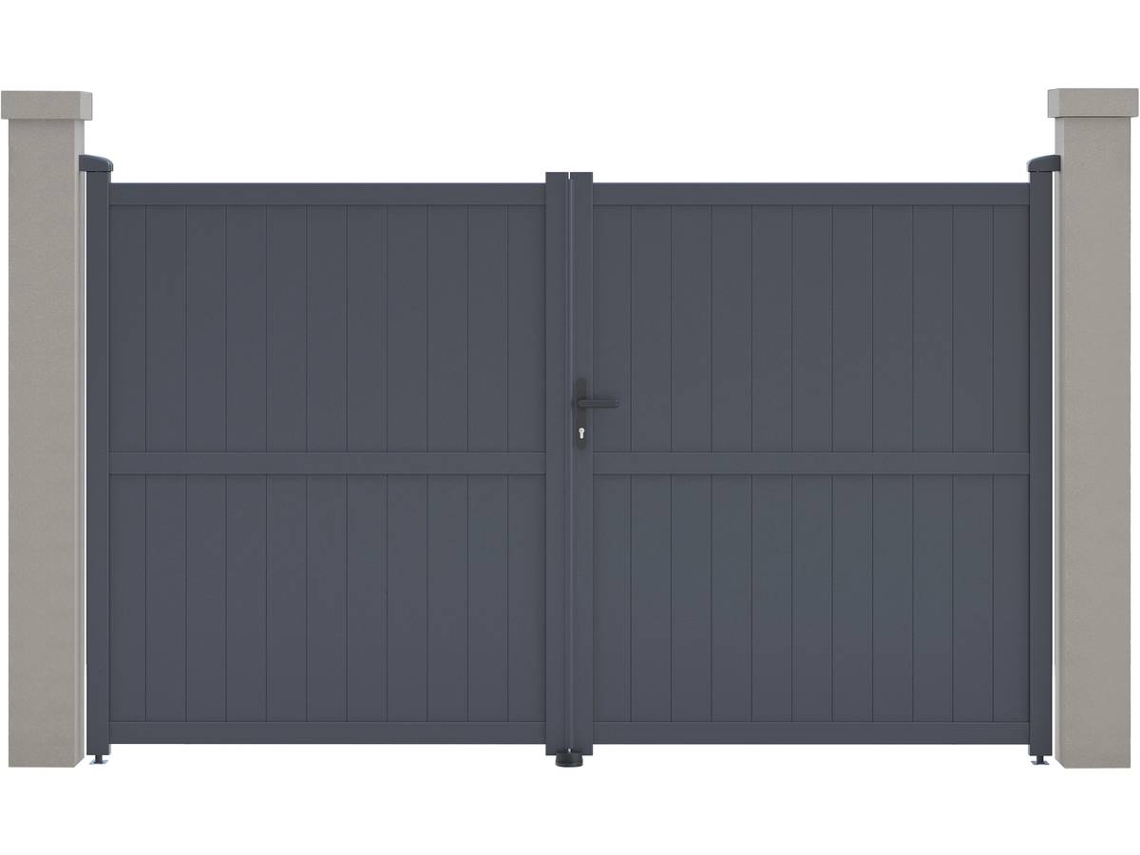 Porton jardin ''Maurice'' - 299.5 x 180.9 cm - Gris