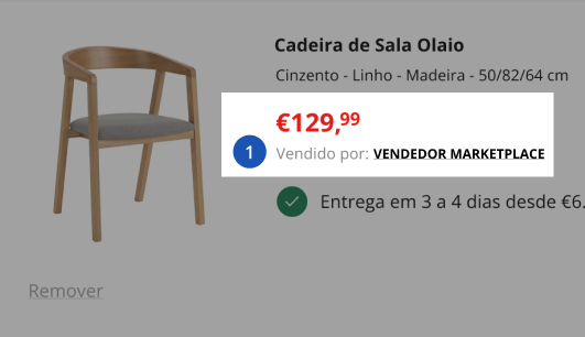 Marketplace no seu carrinho de compras