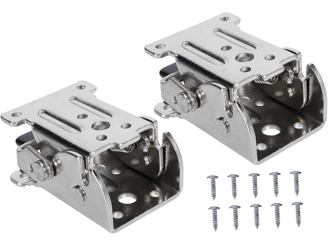2 Autotravantes De 90 Graus Para Pés Mesa Com 20 Parafusos, Metal Spcc