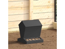 Vidaxl Comedouro Para Galinha Preto 40 X 40 X 45 Cm