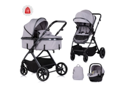 Carrinho de Bebé Conversível Trío Pearl Até 22 Kg da CHIPOLINO Platinum