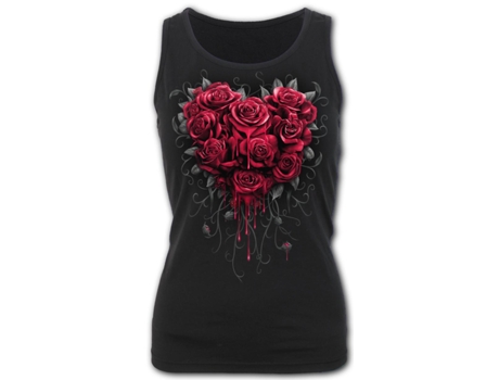 T-shirt Bleeding Heart  SPIRAL (XL - Algod?o - Preto)
