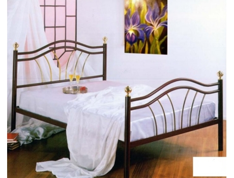 Cama de Ferro Bruna 200x160 Bordô