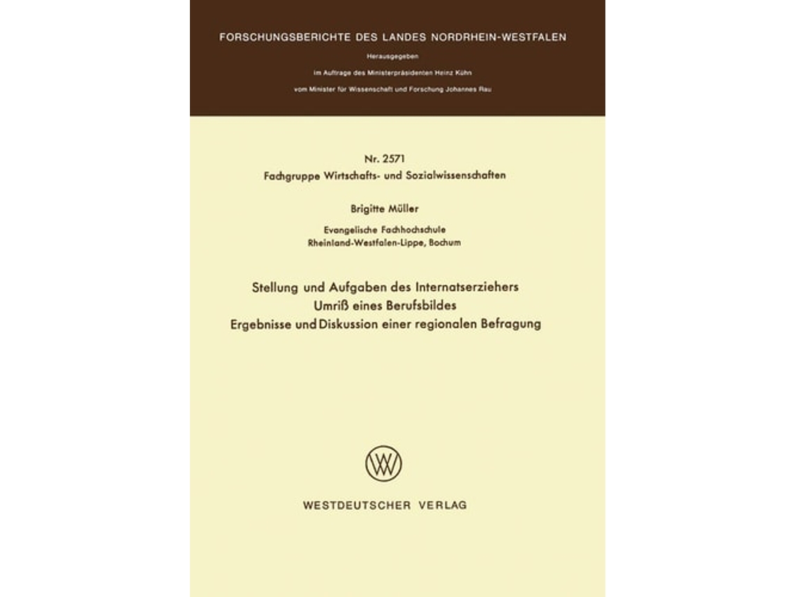 Livro Stellung Und Aufgaben Des Internatserziehers De Brigitte Müller (alemão)
