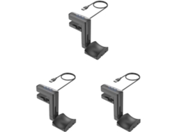 Conjunto De 3 Suportes Para Fones Ouvido + Hub