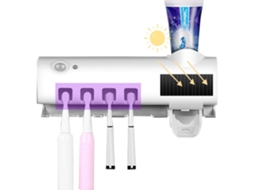 Suporte Esterilizador De Escovas De Dentes Uv Com Sensor Infravermelhos