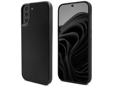 Capa Temperamental Projetado Acabamento Fosco para Samsung MOOZY Silicone Líquido Preto