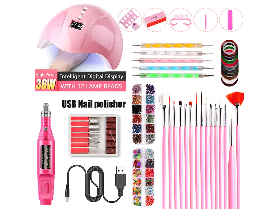 Lâmpada De Indução Inteligente Para Unhas Com Polidor De Unhas E Decoração De Unhas Cuich