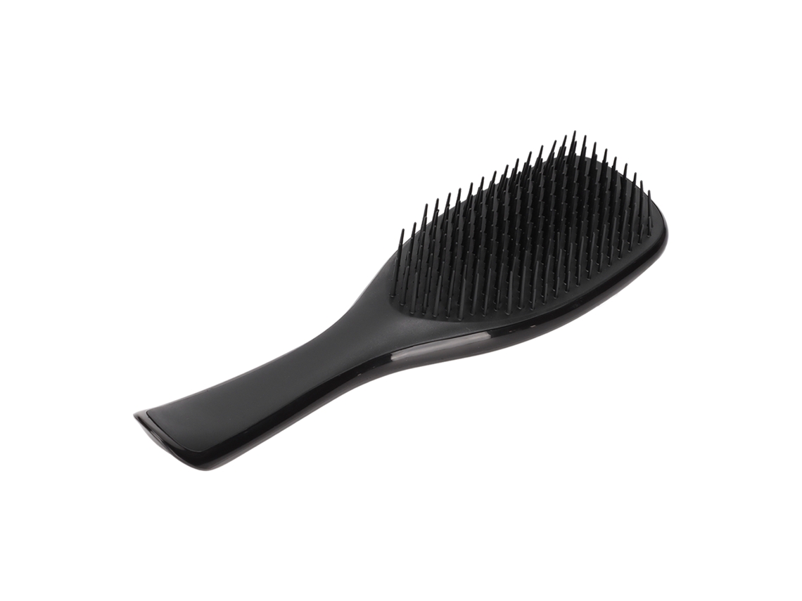 Escova de cabelo 2026 com orifícios, leve e portátil, em ABS, 22x6,6cm, cabo estável para cabeleireiro, preta.